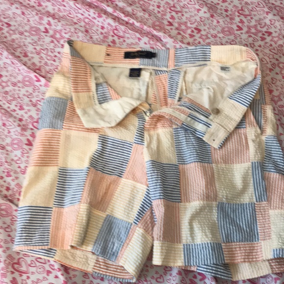 Bobby Jones Players Shorts Multi Stripes Size 32 - Picture 2 of 8